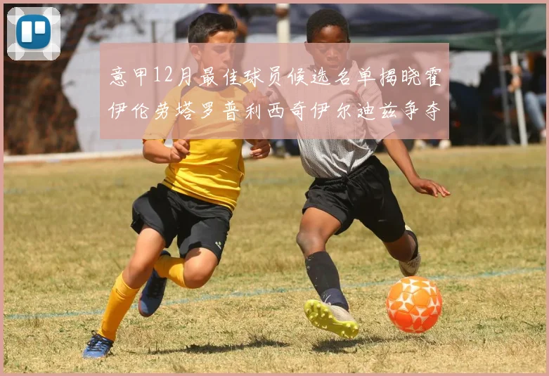 意甲12月最佳球员候选名单揭晓霍伊伦劳塔罗普利西奇伊尔迪兹争夺荣誉