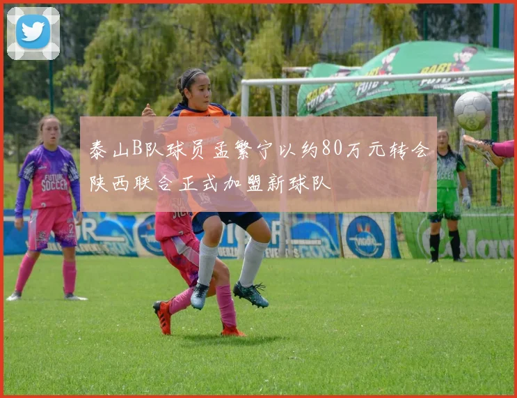 泰山B队球员孟繁宁以约80万元转会陕西联合正式加盟新球队